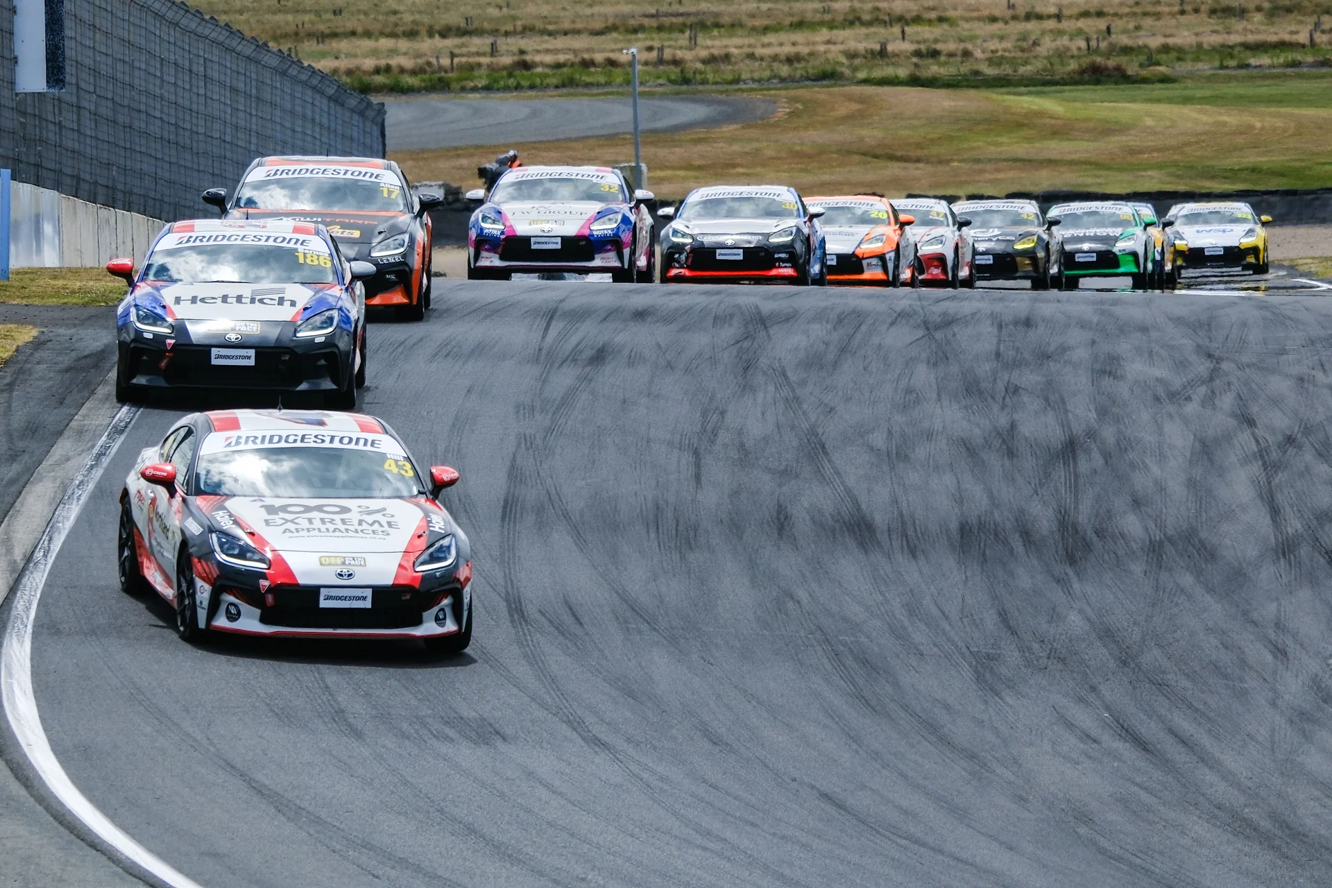 Number 43 GR86 leading the field