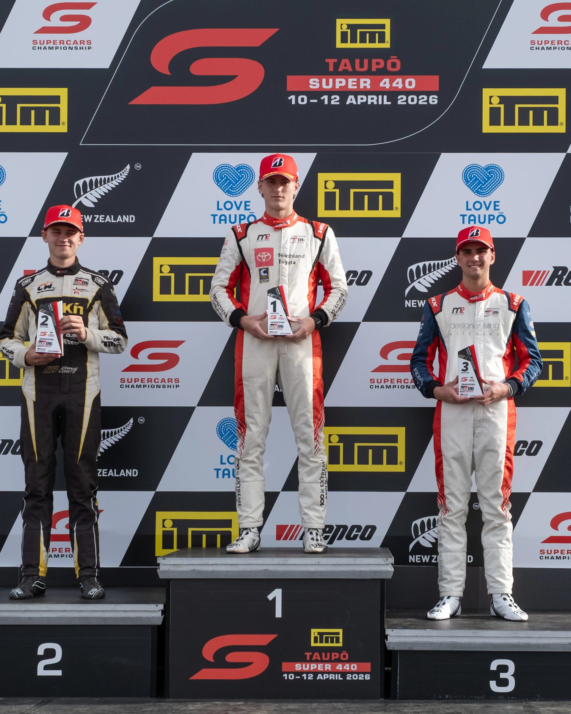 Cameron Hill first on the podium at Taupo